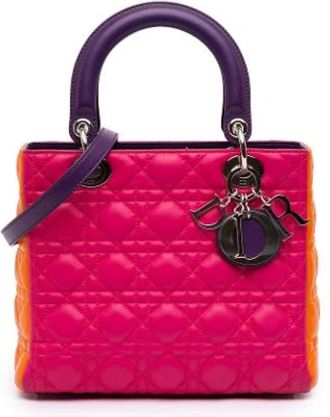 Dior Pre-owned Lady Dior Handbag - - Pre-owned - Donna - Rosa - ONE SIZE