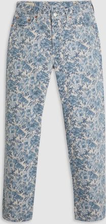 Levi's Womens Ophelia Floral 501 90S Ankle Jean - Blue - Size 32W/27L