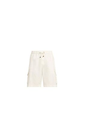Brunello Cucinelli Gabardine Bermuda shorts in Snow at Nordstrom, Size 52 It