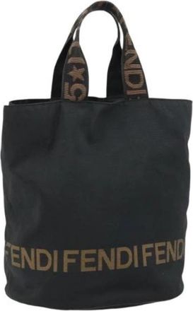 Fendi Pre-owned Vintage Tote Bag - Dames - Vintage Shopper - Zwart - ONE Size - Nylon - Vintage