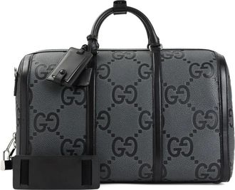 Gucci GG monogram leather duffle - Black