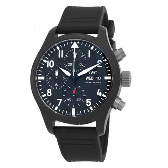 IWC Pre-owned Pre-owned IWC Pilots Top Gun Chronograph Automatic Black Dial Mens Watch IW389401