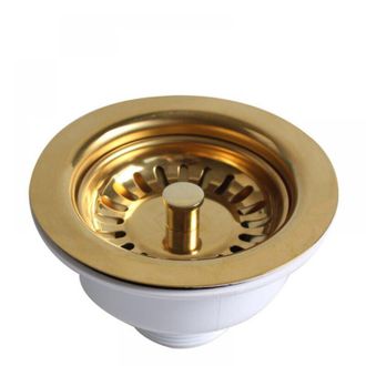 OEM Escurridor De Fregadero De Cocina Chapado En Oro, &Oslash;114 Para Orificio De Fregadero