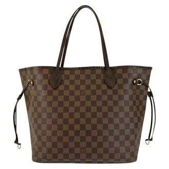 Louis Vuitton Brown Damier Canvas Pvc Shoulder Bag Tote Bag (Pre-Owned)