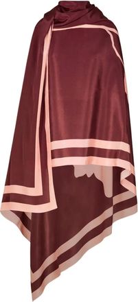 Johanna Ortiz Magnolia silhouette scarf - Red