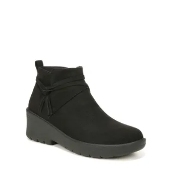 Bzees Blaine I7220F1001 Boots Womens Black Faux Suede Ankle Booties LION1049