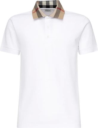 Burberry Polo a quadri - Bianco