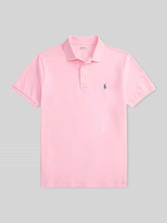 Polo Ralph Lauren Slim Fit Poloshirt aus Baumwoll-Mix in Rosa, Gr&ouml;&szlig;e XXL