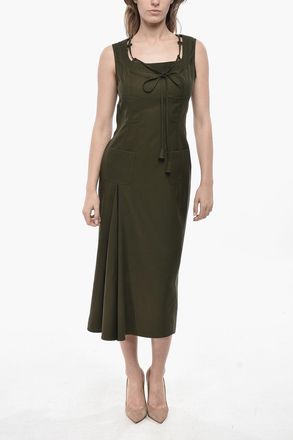 Gucci Vestito Smanicato in Lana con Pince Frontale Gucci