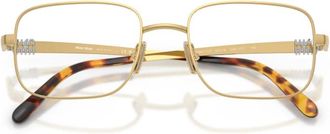 Miu Miu Glasses, unisex, Yellow, Size: 52 MM MU 51Zv Optical Frame