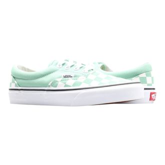 Vans Era Neptune Sneaker in True White/Checkerboard/Green Men Low-Top