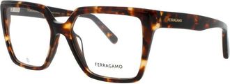 Ferragamo Ladies Tortoise Cat Eye Eyeglass Frames Sf2950-N