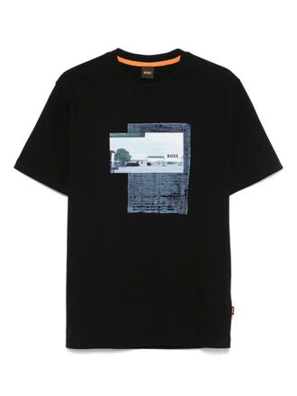 BOSS cotton jersey T-shirt - Black