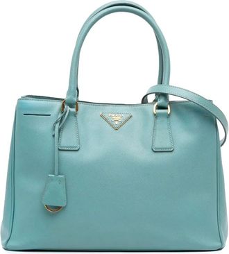 Prada Borsa tote Lux Galleria media in pelle Saffiano 2000-2025 - Blu