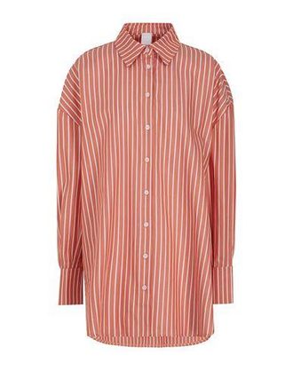 8 by YOOX PRINTED COTTON OVERSIZE BOYFRIEND SHIRT