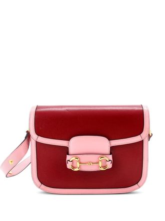 Gucci Horsebit 1955 Leather Small shoulder bag - Red