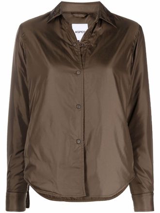 Aspesi padded shirt jacket - women - Polyamide/Polyamide/Polyester - L - Green
