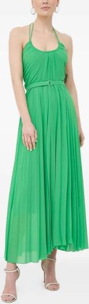 Beatrice. B Abito lungo con mantella - Verde