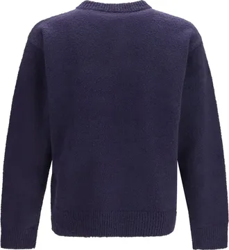 Axel Arigato Embroidered Logo Henley Sweater - Navy