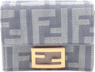 Fendi Pre-owned Wallets, female, Gray, Size: ONE SIZE Pre-owned Compact Wallet
