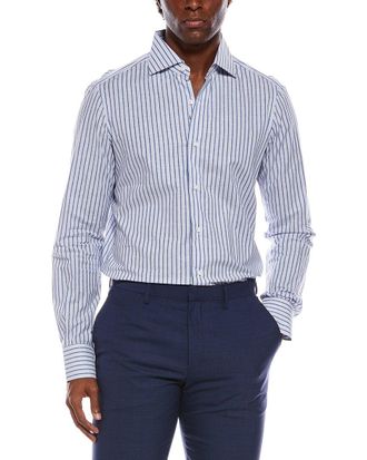 Isaia Linen-Blend Shirt