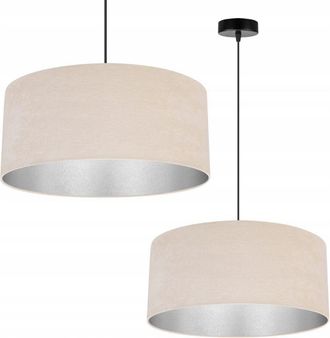 OEM L&aacute;mpara Colgante, L&aacute;mpara De Techo, Cromada, Pantalla De Terciopelo