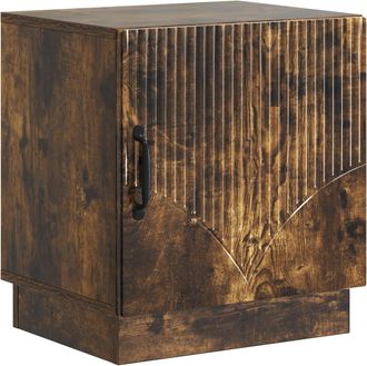 vidaXL Mesita De Noche Roble Ahumado 43 X 34,5 X 47 Cm Vidaxl