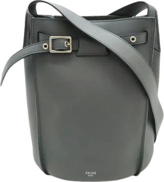 Celine Pre-owned Bolso de Hombro Grande de Piel para Mujer - Pre-owned - Mujer - Gris - ONE SIZE