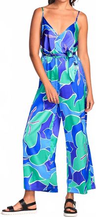 Pink Martini Noelle Jumpsuit In Royal Blue