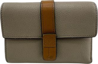 Loewe Beige Leather Wallet (Tri-Fold) (Pre-Owned)