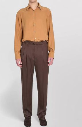 Saint Laurent silk loose-fit long-sleeve shirt