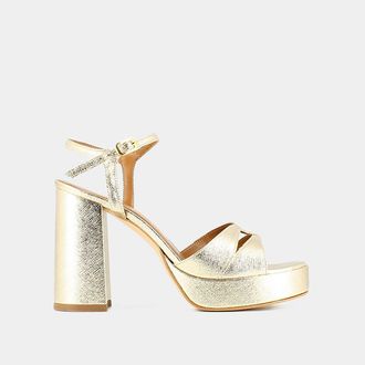 Jonak Sandalen in leer Justine, platform