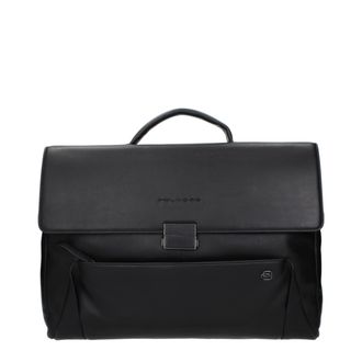 Piquadro Leather Business And Laptop Mens Bag