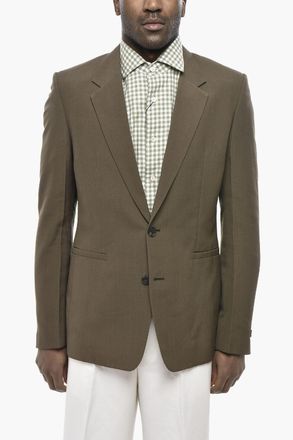 Givenchy Blazer Slim Fit in Lana con Rever Classico Givenchy