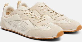 Tory Burch Field suede and leather-trimmed sneakers