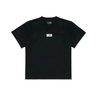 Maison Margiela Numeriek Katoenen T-shirt - Dames - Tops - Zwart - Maat: 2XL Katoen