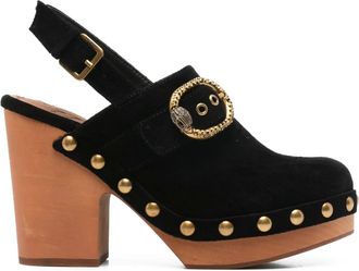 Kurt Geiger Muiltjes met studs en gesp - Zwart