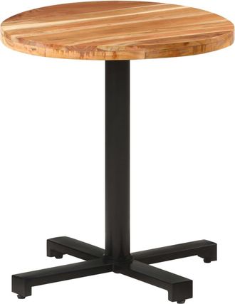 vidaXL Mesa De Bistr&oacute; Redonda Madera Maciza De Mango &Oslash;70x75 Cm Vidaxl