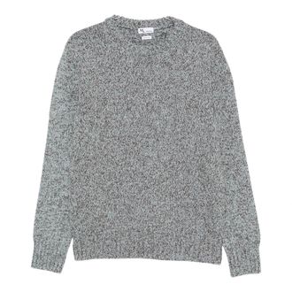 Doppiaa Jersey de cuello redondo de punto marl - Knitwear - Hombre - Azul - XL