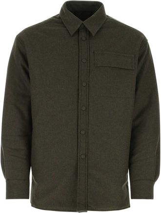 Givenchy Army Green Wool Blend Jacket