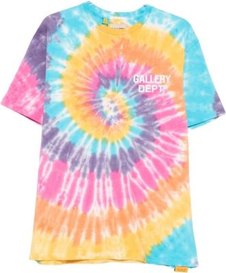 Gallery Dept. Blauwe Tie-Dye Spiral Motif T-shirt - Heren - T-shirts - Veelkleurig - M - Tops