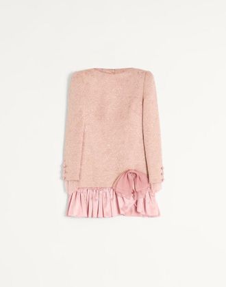 Valentino Abito Corto In Matelasse Floreale Donna ROSA ANTICO 38
