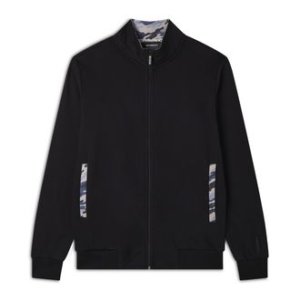 Freddy Felpa Uomo Zip e Collo Alto con Dettagli Camouflage