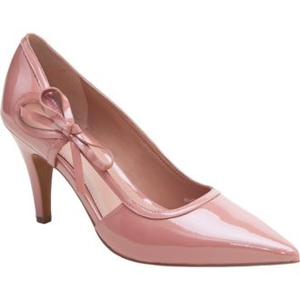 Linea Paolo Pointe Bow Pointed Toe Pump in Blush at Nordstrom Rack, Size 6.5