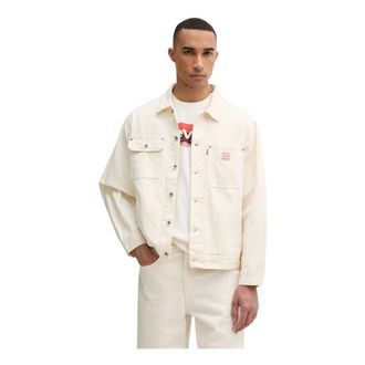 Levi's Heren, Jassen, Beige, Maat: M Katoen