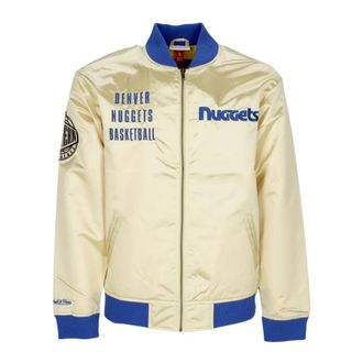 Mitchell & Ness Denver Nuggets Vintage Bomber Jacket - Heren - Bomber jackets - Geel - M - Katoen - Jassen