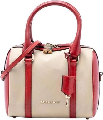 Burberry Pre-owned Handbags, female, Multicolor, Size: ONE SIZE Pre-owned Canvas Handbag