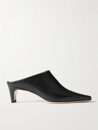Staud Mule In Pelle Wally - Nero