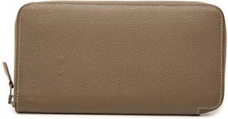 Herm&egrave;s Pre-owned Hermes Epsom Azap Silk In Long Wallet Unisex W4K59F0C2POPE724