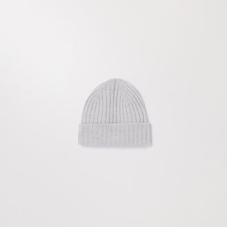 Asket The Ribbed Wool Beanie Light Grey
